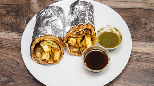 Paneer Wrap Jain.