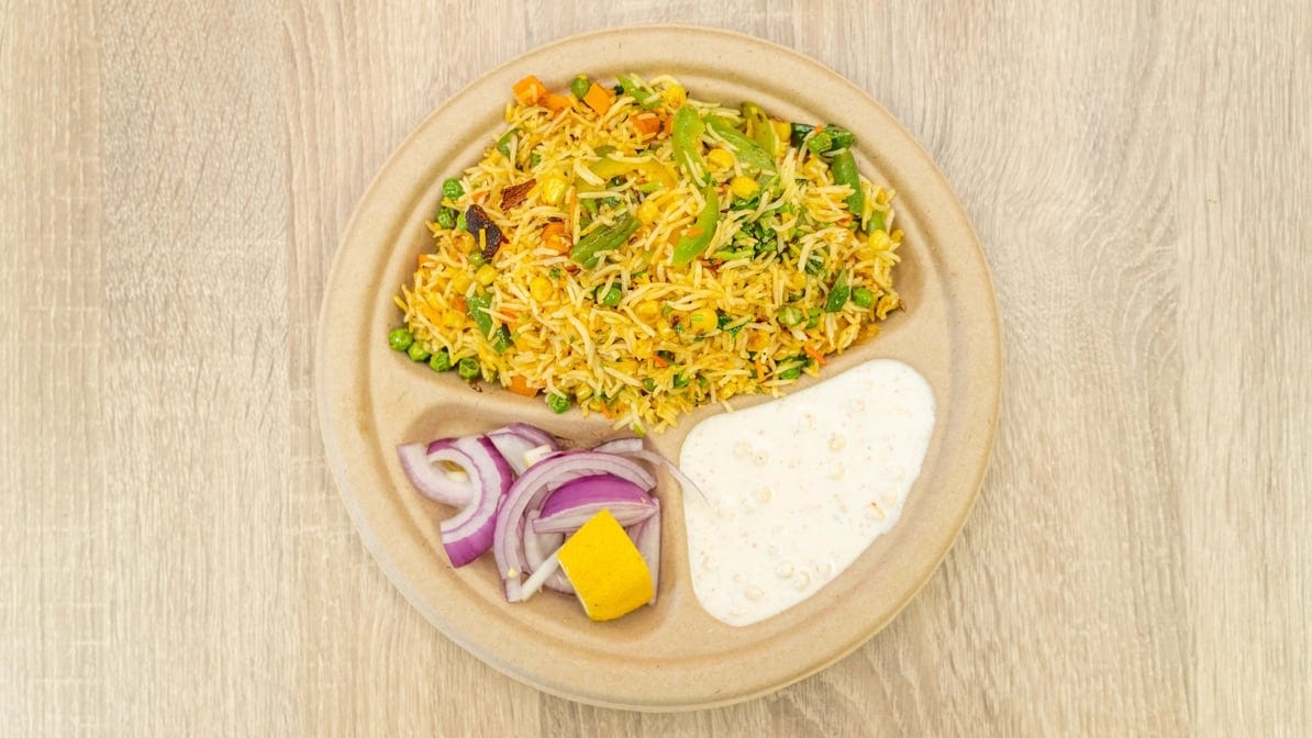 Mixed Vegetable Biriyani.